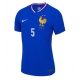 Franța Jules Kounde #5 Tricou Fotbal Replică European 2024 Barbati Acasa